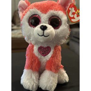 Ty Beanie Boos Aphrodite Red Valentine Dog Plush 6" Stuffed Toy Lovey